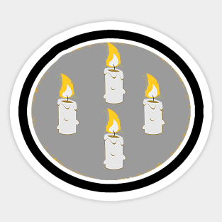 lots of candles Sticker